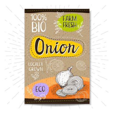 Elle çizilmiş kümesi etiketleri gıda, baharatlar.