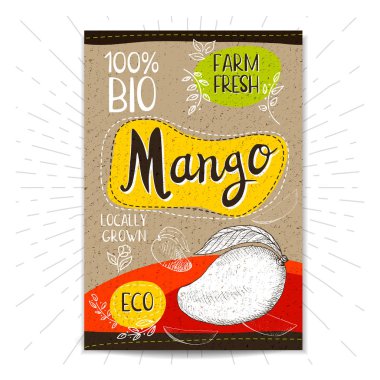 Elle çizilmiş kümesi etiketleri gıda, baharatlar.