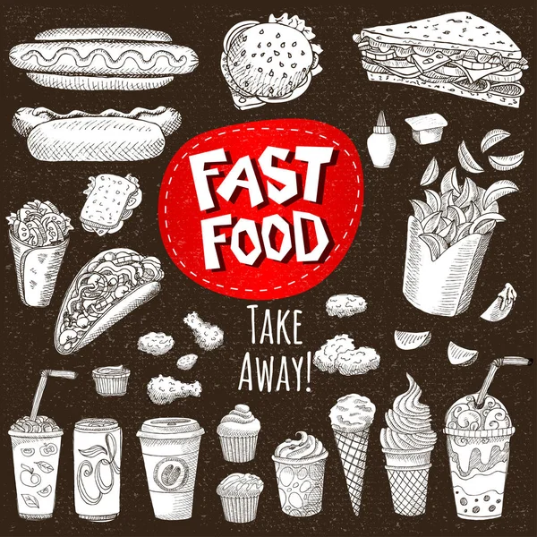 Ayarla yazı tahtası gıda üzerine çizilen renk tebeşir baharatlar.