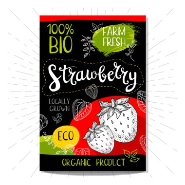 Elle çizilmiş kümesi etiketleri gıda, baharatlar.