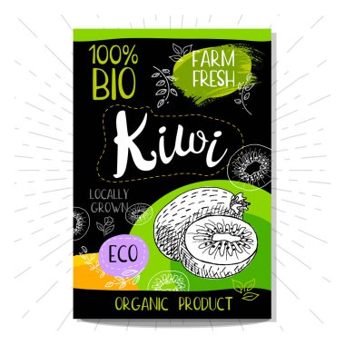 Elle çizilmiş kümesi etiketleri gıda, baharatlar.