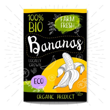 Elle çizilmiş kümesi etiketleri gıda, baharatlar.