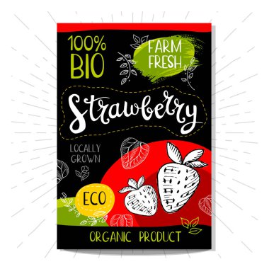 Elle çizilmiş kümesi etiketleri gıda, baharatlar.