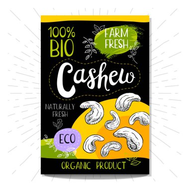 Elle çizilmiş kümesi etiketleri gıda, baharatlar.