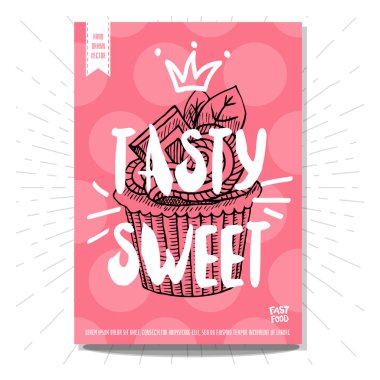 Renkli lokanta posterler ayarla