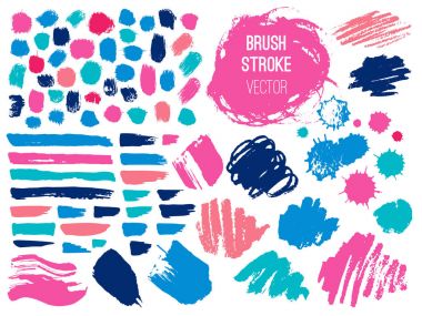 Kontur spot blod ayarlayın. Fırça, kalem, marker, tebeşir.