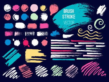 Kontur spot blod ayarlayın. Fırça, kalem, marker, tebeşir.