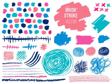 Kontur spot blod ayarlayın. Fırça, kalem, marker, tebeşir.