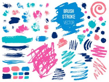 Kontur spot blod ayarlayın. Fırça, kalem, marker, tebeşir.