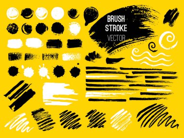 Kontur spot blod ayarlayın. Fırça, kalem, marker, tebeşir.