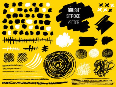 Kontur spot blod ayarlayın. Fırça, kalem, marker, tebeşir.