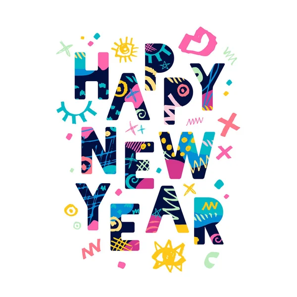 2018 mutlu yeni yıl. Tebrik kartı