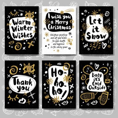 Neşeli Noel mutlu yeni yıl kroki tarzı