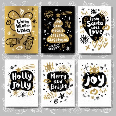 Neşeli Noel mutlu yeni yıl kroki tarzı