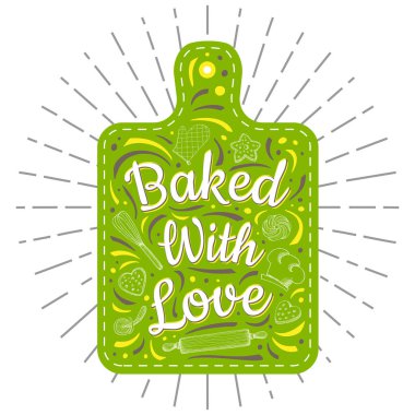 Tebeşir tahtası yazı gıda Poster Baskı