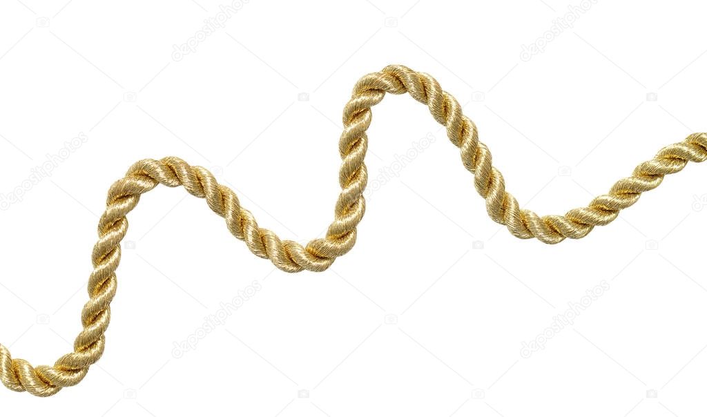 Golden shiny rope.