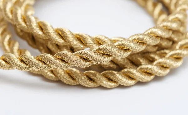 Golden rope. Macro — Stock Photo, Image