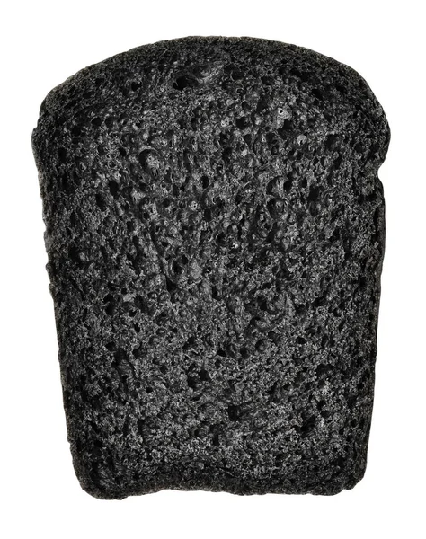 Träkol brea. Svart bröd. — Stockfoto