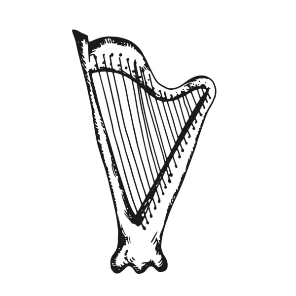 Violoncelle instrument de musique objet isolé — Image vectorielle