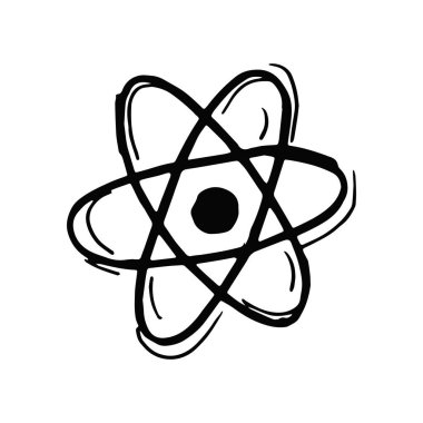 Beyaz arkaplan vektörüne bilim işareti çizimi