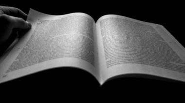 Kitap, bulanık siyah beyaz bir fotoğraf ile açıldı.