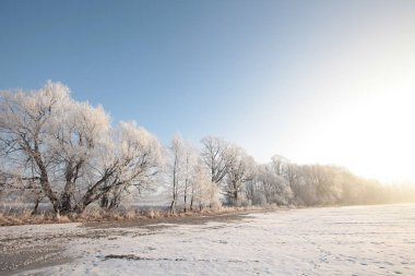 sunrise, kış manzarası