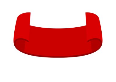 Mutlu yeni yıl ve mutlu Noeller kırmızı selamlar metin için yer ile şerit veya banner şablon boş. Basit ve düz stil vektör çizim üzerinde beyaz izole