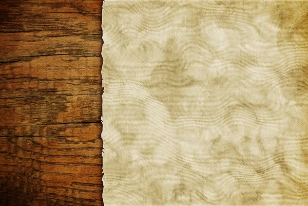 Grunge papper ark på trävägg eller bord i loftstil — Stockfoto
