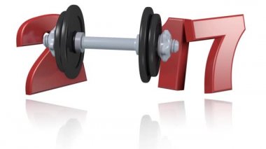 Beyaz bir arka plan ile Halter 2017