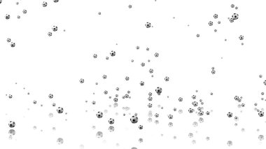 Birçok küçük yağmur futbol topları