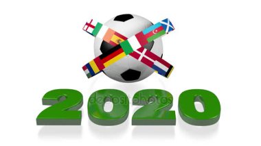 2020 tasarım ve Avrupa Futbol bayrakları