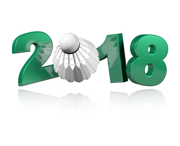 Entwurf Badminton 2018 — Stockfoto