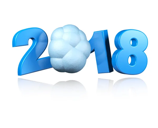 Design Fluffy Cloud 2018 — Fotografia de Stock