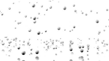 Birçok Volleyballs ile yansıtan bir zemin yağmur