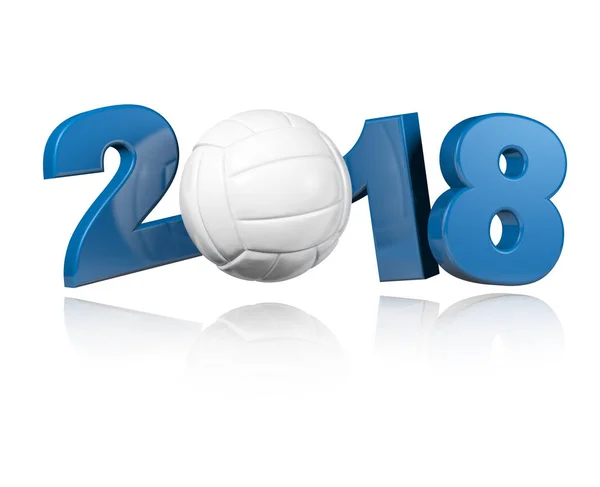 One Volleyball 2018 Design — Stock Photo, Image