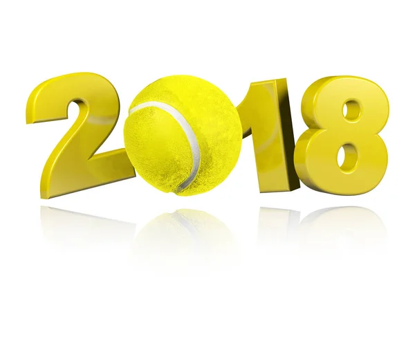 Entwurf Tennis 2018 — Stockfoto