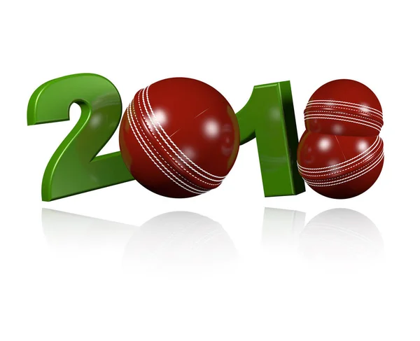 Three Cricket balls 2018 Design — Stock Photo, Image