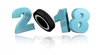 Buz hokeyi Puck 2018 sonsuz dönüşümlü olarak 