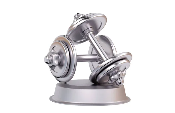 Hantel Silver Trophy — Stockfoto