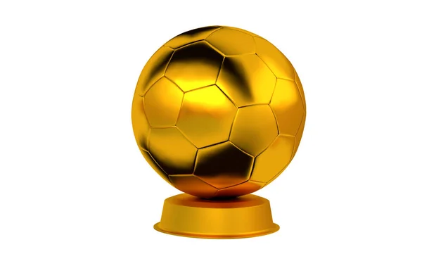 Fotboll boll Golden Trophy — Stockfoto