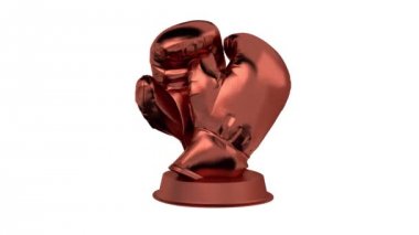 Sonsuz dönüşümlü olarak bronz kupa boks 