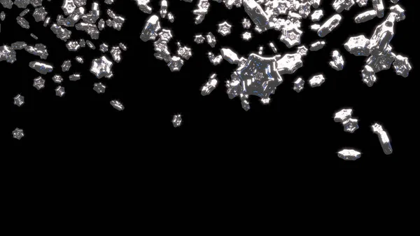 Дощ Великий і Пухкий Срібло Шість зірок Бранч — стокове фото
