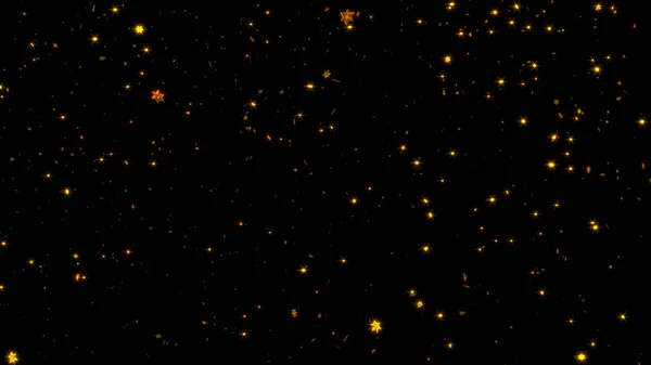 Çok keskin ve küçük altın altı şube yıldız yağmur 