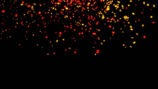 Regent van Tiny en mollig rode en gouden zes Branchs sterren — Stockfoto