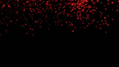 Tombul ve küçük kırmızı altı şube yıldız yağmur 