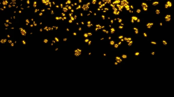 雨中的金黄六分星 — 图库照片