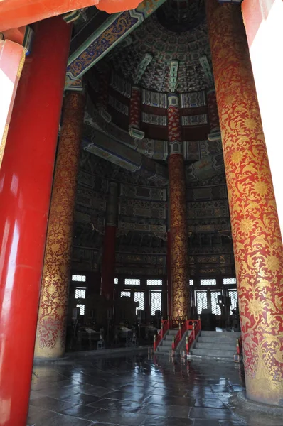 Vista Interior do Templo do Céu em Bejing — Fotografia de Stock