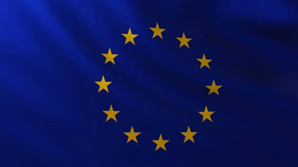 Grande Bandeira Europeia fundo — Fotografia de Stock