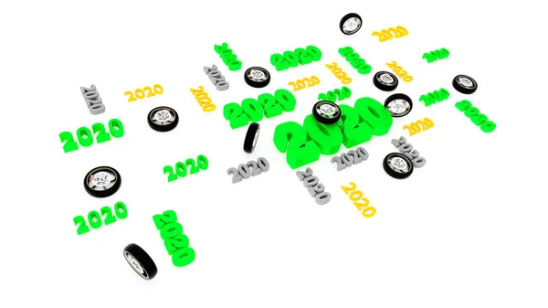 Lots of Motorbike Wheel 2020 Designs with several Wheels — Stock Photo, Image