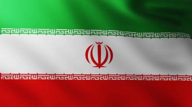 Büyük İran Bayrağı rüzgarda savruluyor 